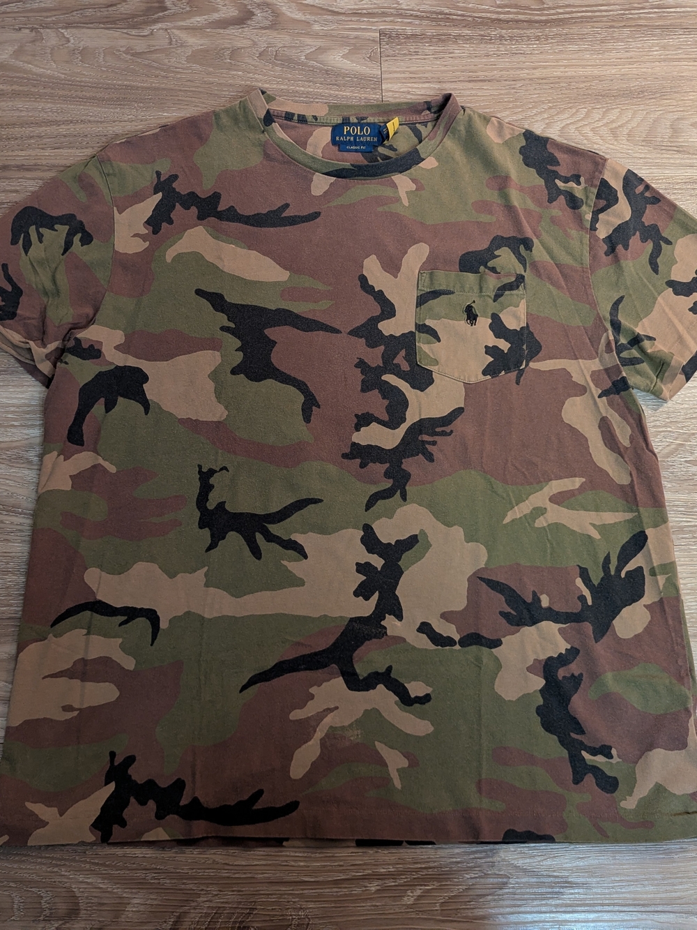 Polo Ralph Lauren Woodland Camo Short Sleeve Tee L